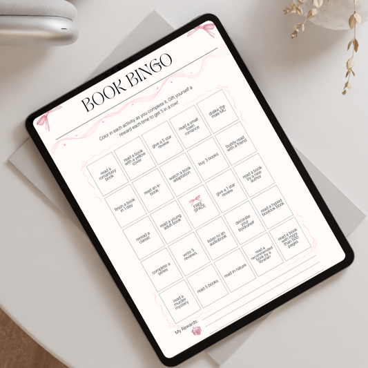 Digital Monthly Book Journal – Coquette Edition